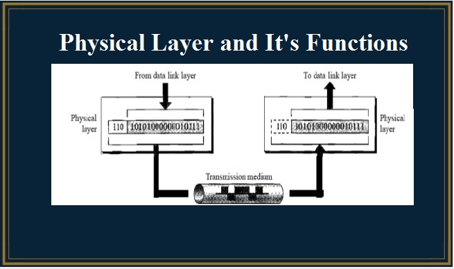 Functions of Physical Layer - [ OSI and TCP Model ]