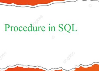 procedure in sql