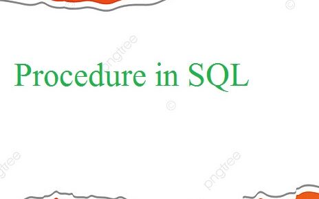 procedure in sql